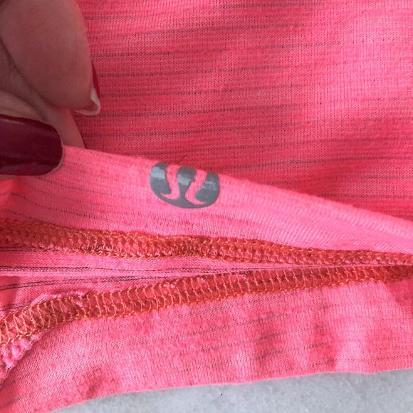 Lululemon What the Sport Singlet tank top / shirt (pink) waist length racerback - Picture 8 of 10